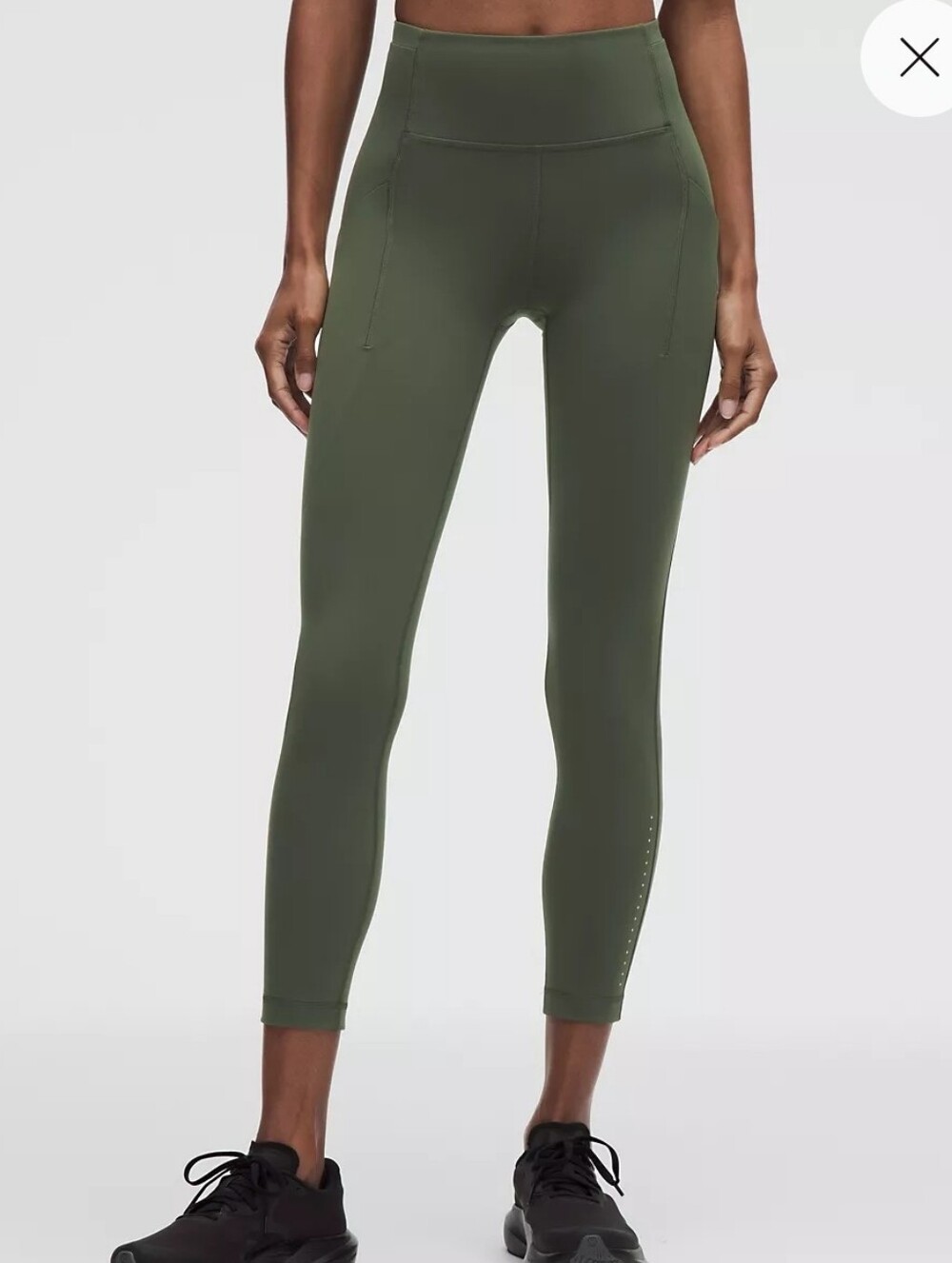 Lululemon Swift Speed Runners Tights Size 6 Reflective Olive Green